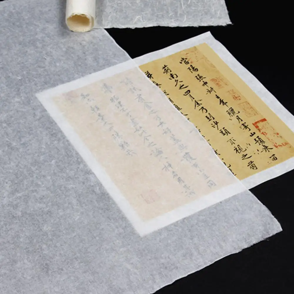 10 листов прозрачная Китайская рисовая бумага для каллиграфии тутового длинного волокна Xuan Zhi фонарь бумага sumi-e