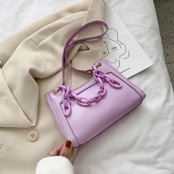 

2020 Fashion Chain Design New Mini PU Leather Flap Bags For Women Summer Lady Shoulder Handbag Female Fashion Cross Body Bag