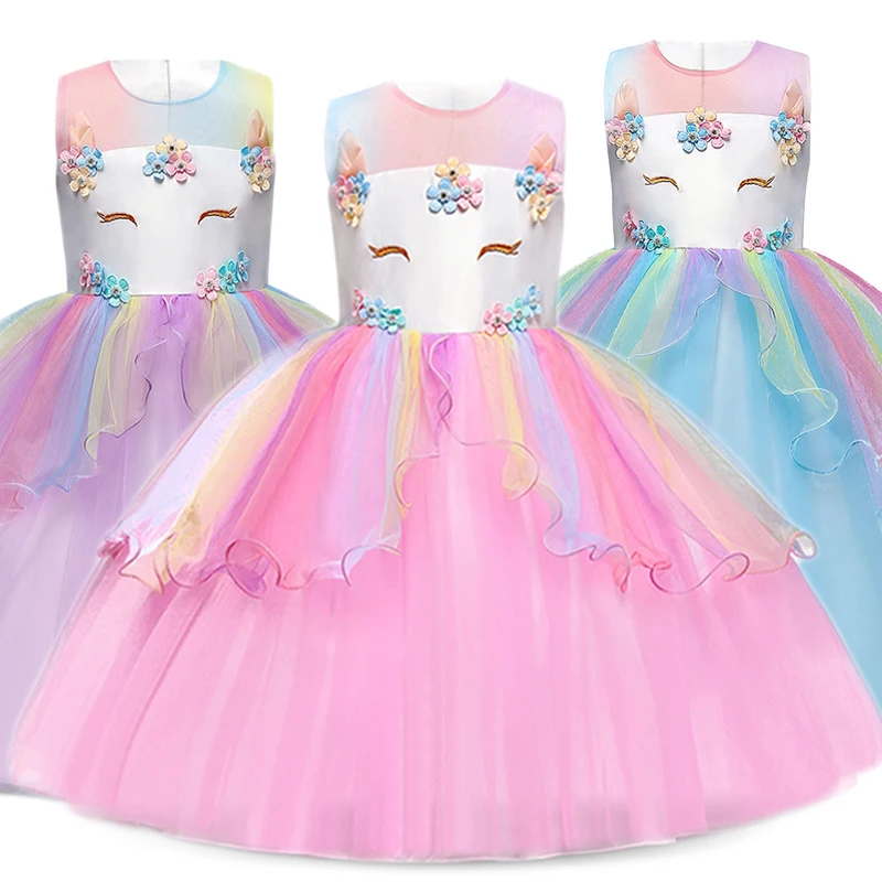 Unicorn Girl Dress Teenagers Party 
