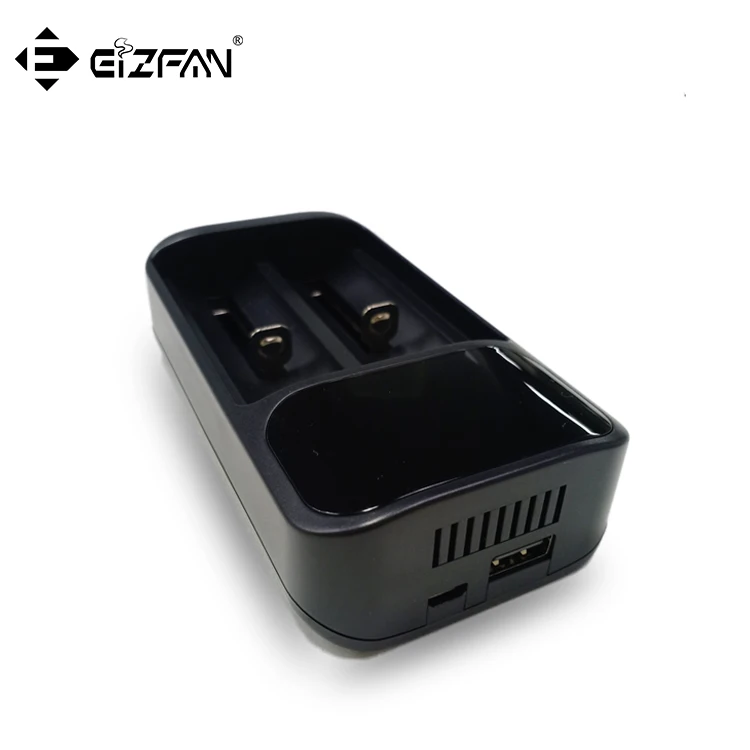 Efan Eizfan Art V2 Универсальное зарядное устройство 2 слота 5 в 2A usb зарядное устройство led Интеллектуальный портативный для 18650 26650 литий-ионного аккумулятора зарядное устройство