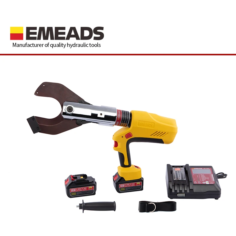 EMEADS EBS-85C Battery Powered Hydraulic Manual Cordless Convenient Shearing Tool Wholesale Automatic Cable Cutters with LED battery shell convenient battery shell