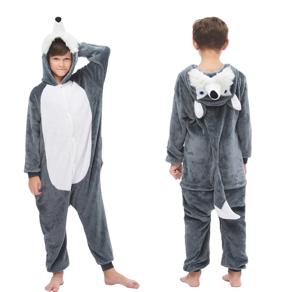 Пижамы с изображением Льва для мальчиков; Детские костюмы животных; Одежда для девочек; Пижама с единорогом и единорогом; пижамы для девочек; Детский комбинезон - Цвет: LA23