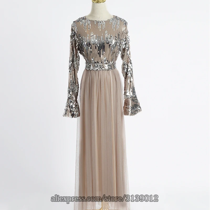 Sequin Abaya Dubai Muslim Dress Hijab Evening Dress Kaftan Caftan Turkish Dresses Robe Islam Clothing Kleding Abayas For Women