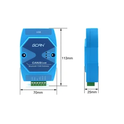 Convertisseur GCAN, Bluetooth Gateway, sans fil, Transmission et analyse du Bus Usbcan, Date pour la Communication du Bus Can 