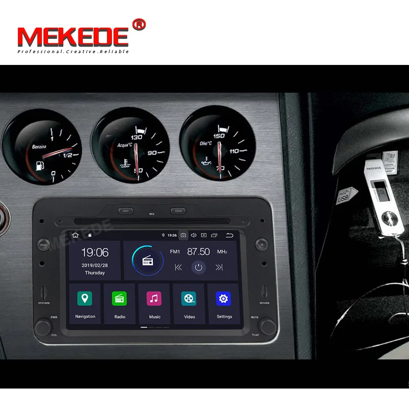 Top MEKEDE HD PX30 Android 9.0 Car DVD GPS For Alfa Romeo Spider Alfa Romeo 159 Brera 159 Sportwagon RADIO stereo auto navigation 5