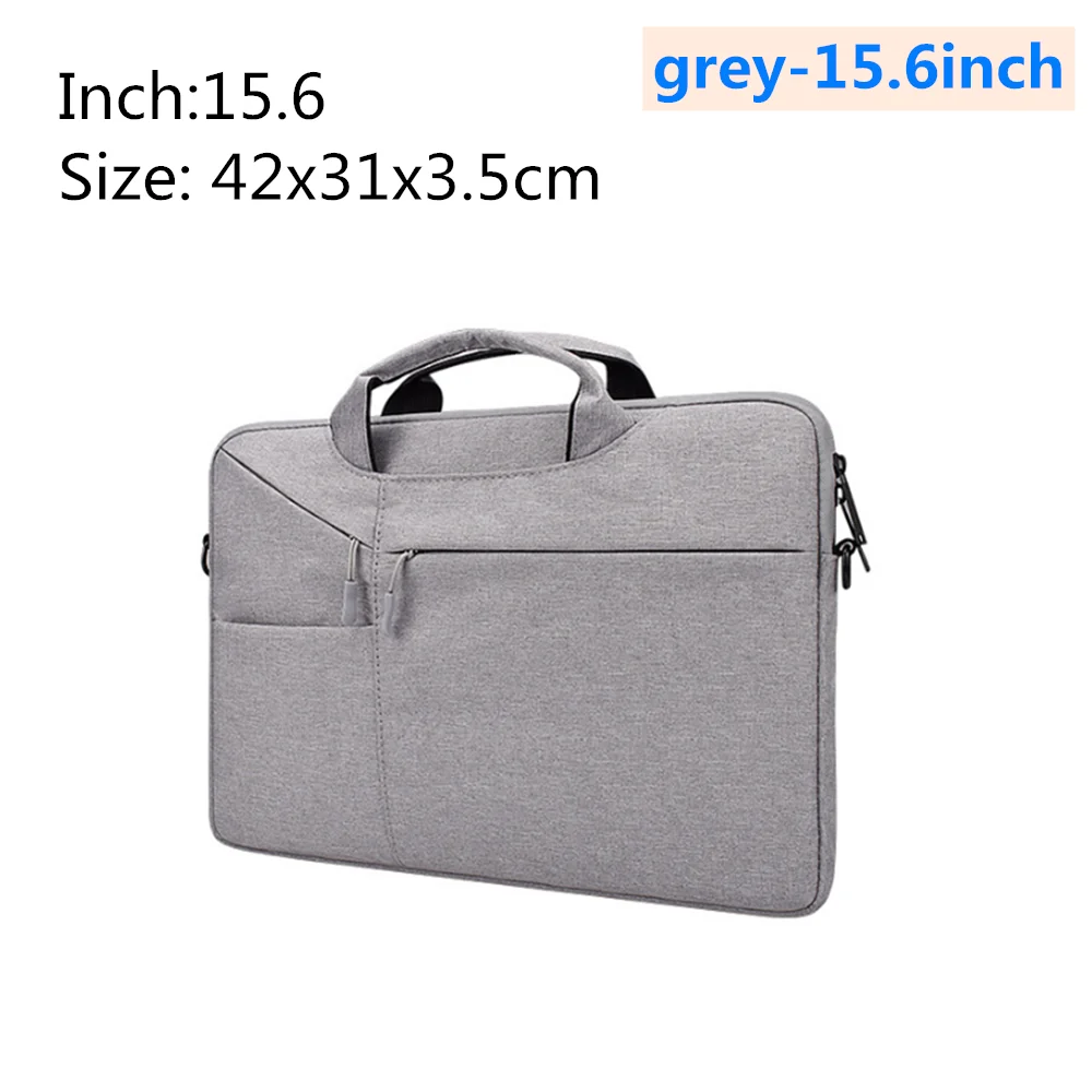 grey-15.6inch Водонепроницаемая Портативная сумка для ноутбука, защитный чехол 13,3, 14,1, 15,4, 15,6 дюймов, сумка Macbook Pro 15,6 Для Apple liner, фетровый короткий чехол - Цвет: grey-15.6inch
