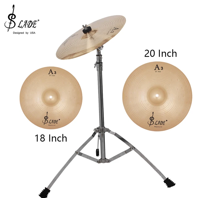 Favor Privación Señor SLADE 18/20 Inch Phosphor Bronze Cymbals For Drums Kit Crash Ride Cymbal  Percussion Musical Instrument Jazz Drum Music Tools _ - AliExpress Mobile