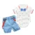 Baby Boy Clothes Summer Gentleman Birthday Suits Newborn Party Dress Soft Cotton Solid Rmper + Belt Pants Infant Toddler Set 10