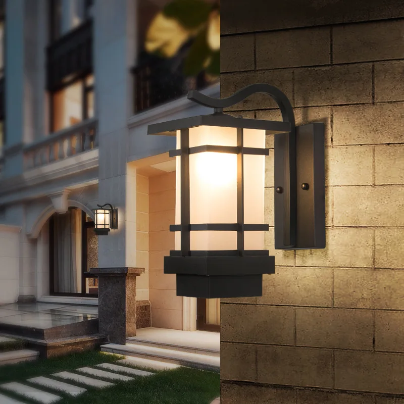 

style outdoor wall lamp balcony corridor door wall lamp outdoor retro waterproof household led courtyard wall lamp