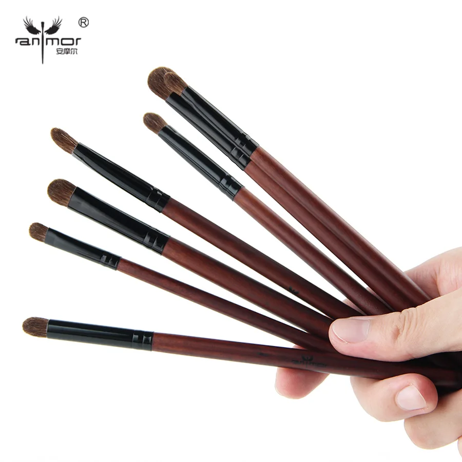 Anmor Eyeshadow Brush Set 7PCS Professional Makeup Brushes For Eye Make Up Soft Pony Hair Cosmetic Kit Tools Pinceaux Maquillage