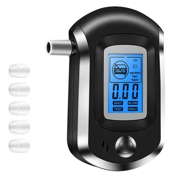 

Professional Police Digital Breath Alcohol Tester Breathalyzer AT6000 droppshiping