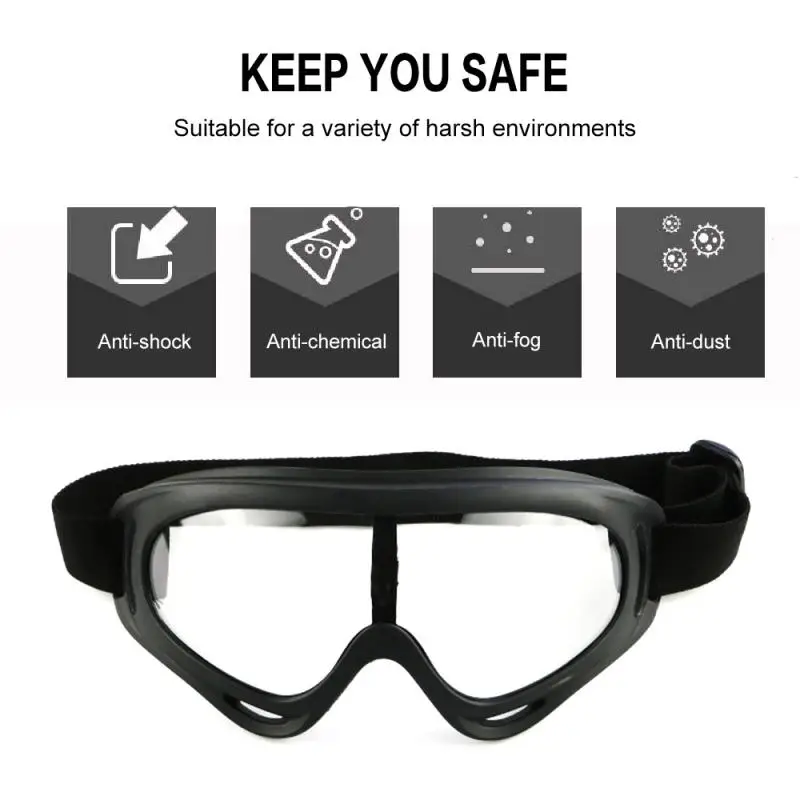 

Safety Eye Protection Glasses Eyewear Dust-Proof anti-fog anti-splash fully sealed sand-proof wind-proof goggles Hot Sale 2020