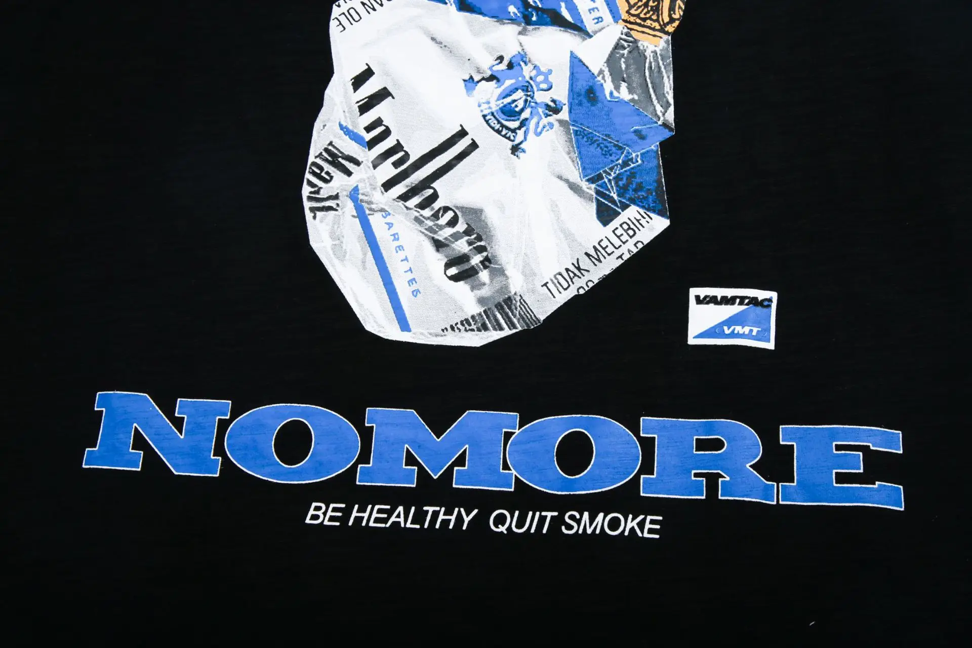 Новинка, модная футболка с принтом Nomore Smoke, Винтажная футболка в стиле панк, топы в стиле Hight Street для скейтборда, футболки в стиле хип-хоп, T-008
