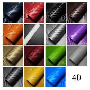 

4D Carbon Fiber Vinyl Car Wrap Sheet Roll Film Car stickers and Decals Waterproof Car Motorcycle Sticker Car Styling DIY model