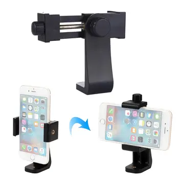 

360° Universal Horizontal and vertical Shooting Phone Mount Holder Clamp Clip With Cold Shoe 1/4'' Tripod Mount