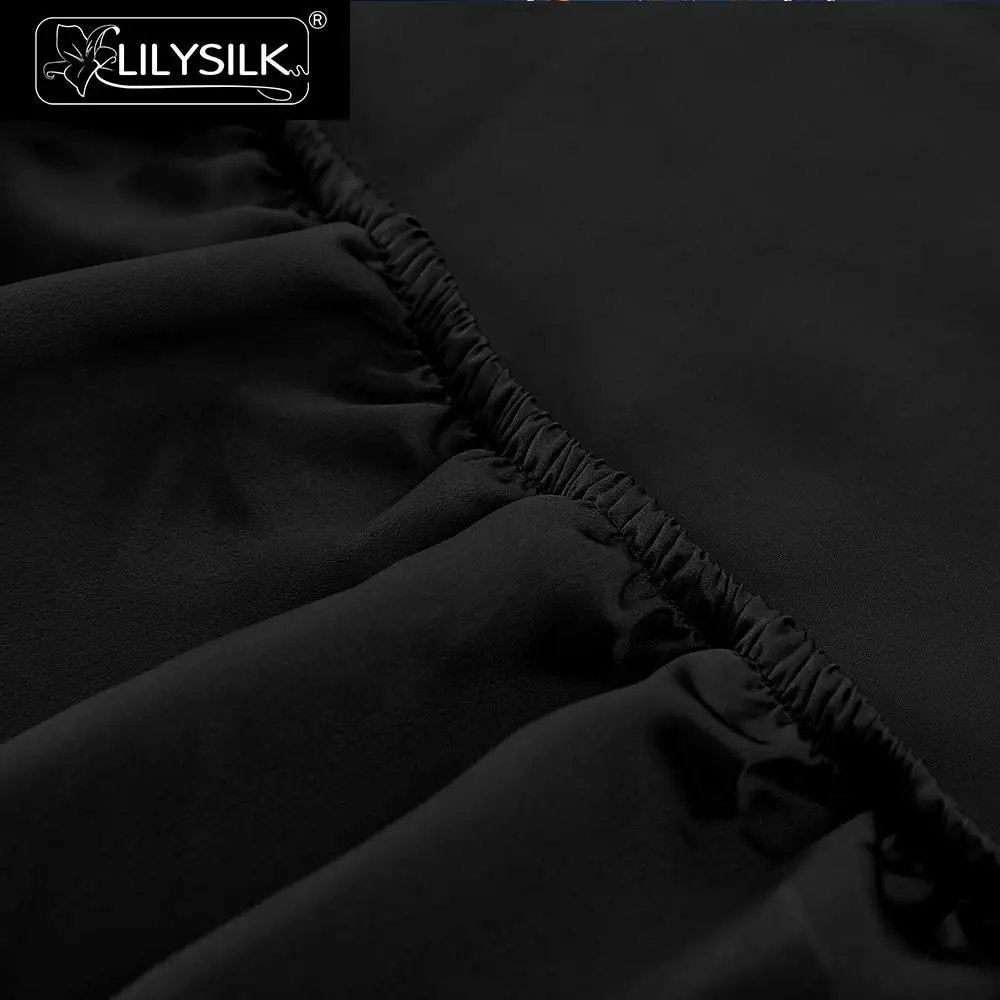LilySilk простыня шелк Глубокий 25 см Чистый 100 тутового шелкопряда Silk19 momme роскошный бесшовный домашний текстиль распродажа
