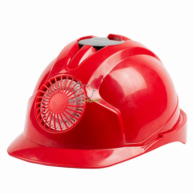 Safety Hat With Solar Fan Outdoor Work 