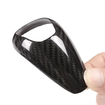 

Black Carbon Fiber Gear Shift Knob Head Cover Trim Decoration Cover Trim Car Styling Accessories For BMW M2 M3 M4 M5 X5M X6M