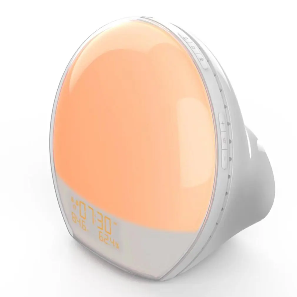 

Wake-Up Light Sunrise And Sunset Nature Wake Up Fm Radio Alarm Clock Colorful Atmosphere Led Night Light