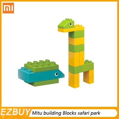 

Xiaomi Mitu building Blocks safari park Funny Machinery Animal Multiple structures Gift For Kids Safety Variety Models