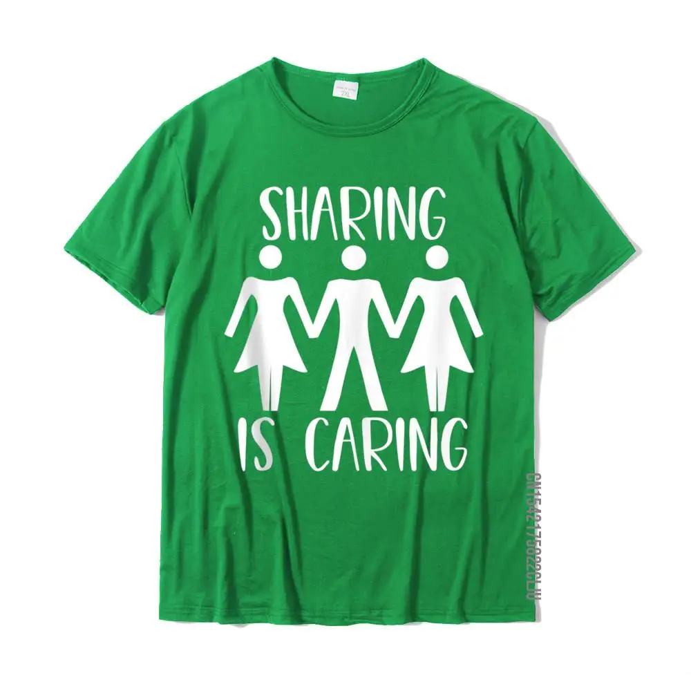 Normal Tshirts Short Sleeve Design Funny Men Father Day Tees Design T-Shirt Crew Neck Pure Cotton Top Quality Funny Kinky Threesome Swinger Adult Humor Swinging Gift Tank Top__29915 green