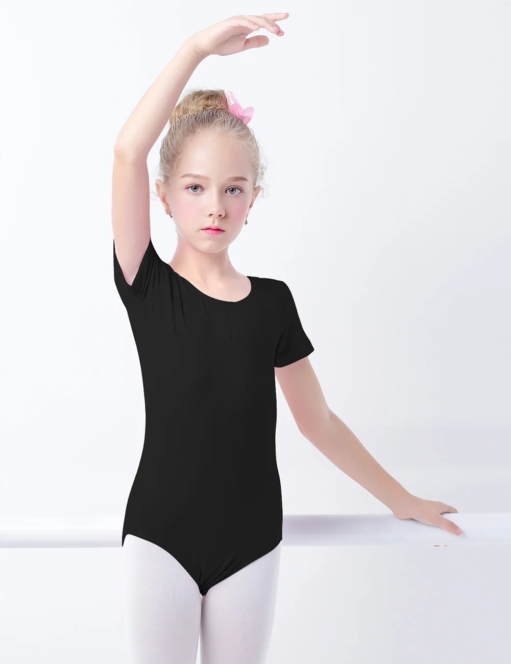 Ballet Leotards Kids Gymnastics Leotard Girls Dance Bodysuit Dancewear Dance Costumes Toddler Cotton Dance Leotard Short Sleeves
