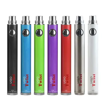 

650mAh/900mAh Capacity UGO-Twist Battery USB Charge Batteries for Vape Pen