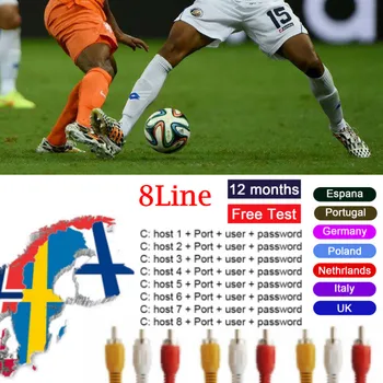 

2020 Newest Most Stable for Cccam espa a Europe spain poland portugal Satellite tv Receiver 4/7lines WIFI FULL HD DVB-S2 Support