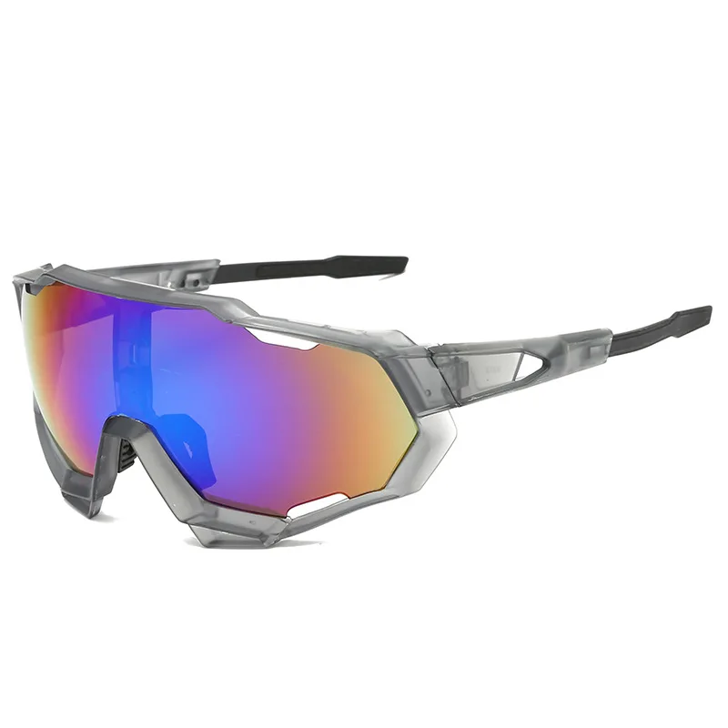 Модные очки унисекс для велоспорта, спортивные солнцезащитные очки на открытом воздухе, солнцезащитные очки Gafas Ciclismo для велоспорта, очки для бега - Цвет: Серый