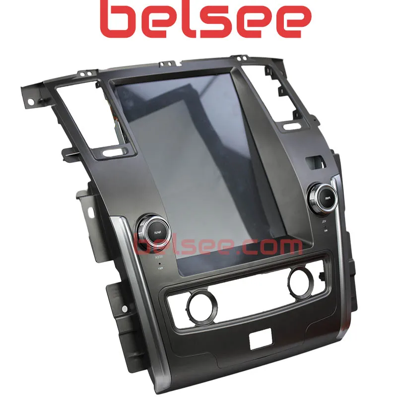Belsee Android 9,0 радио gps Мультимедиа Стерео для Nissan Patrol 2010- PX6 Ram 4G CarPlay навигация 12," Tesla стиль Scree