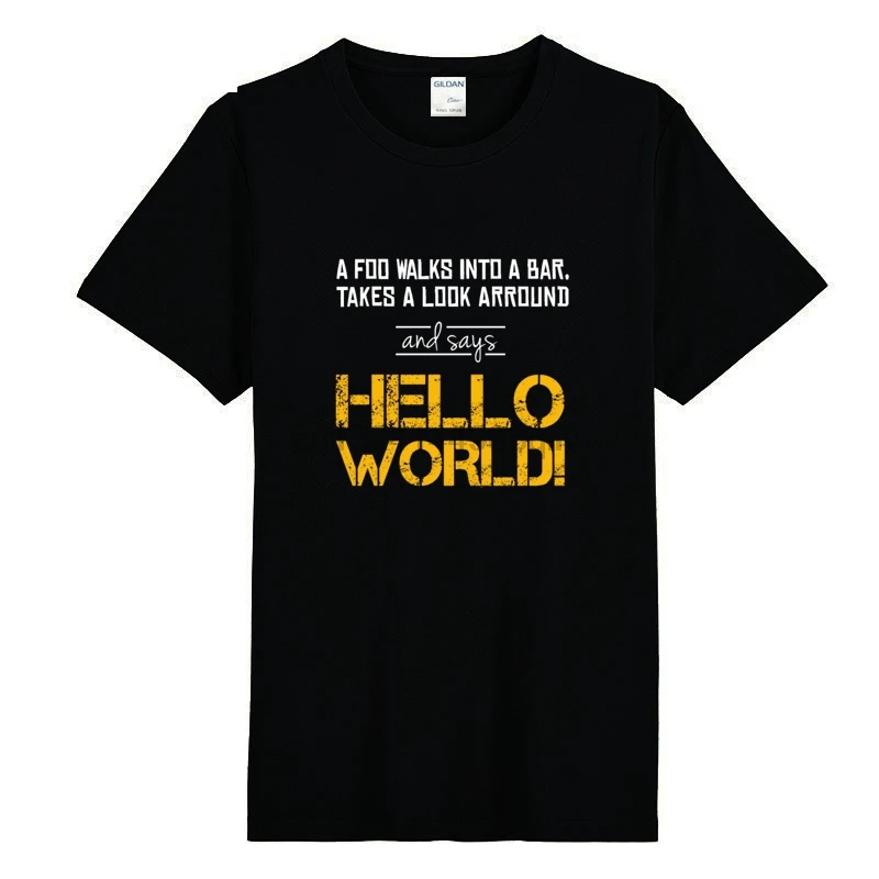 Java программатор компьютер Hello World Code Linux светильник-Черная Мужская рубашка Rock