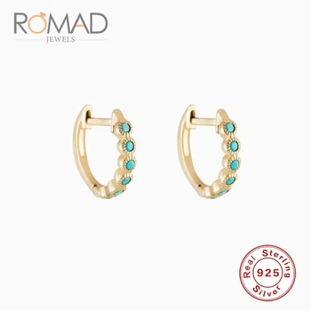 

Romad New Fashion Women Girl Simple Round Circle Earring For Women Girls Gifts S925 Silver Earrings Jewelry 2019