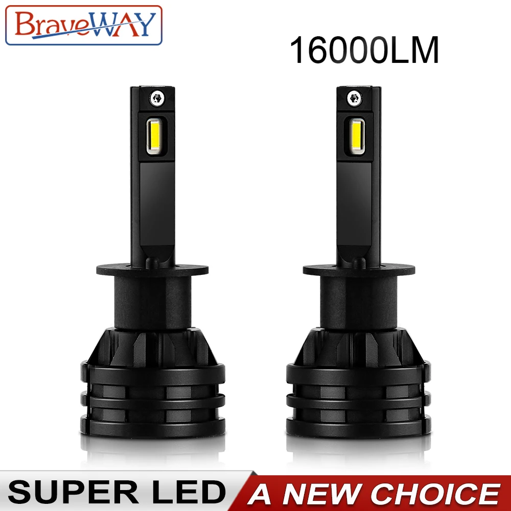 

BraveWay CSP 16000LM Car LED Headlight H1 H4 H7 H11 LED Bulb 12V Auto Motorcycle Light Bulb H7 HB3 HB4 9005 9006 H11 Fog Lamps