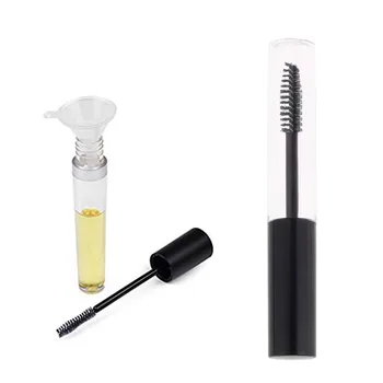 

2pcs 10ml Empty Mascara Tube with Eyelash Wand and 2pcs Funnels Set DIY Mascara Container with Cap Eyelash Cream Container