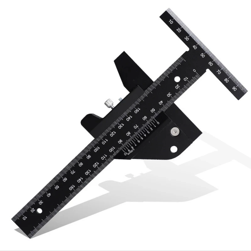 wood pellet mill for sale Woodworking Scribing Ruler, Aluminum Alloy T-Type Line Drawing Device, Depth Vernier Measuring Ruler, DIY Woodworking Tools wood drill bit
