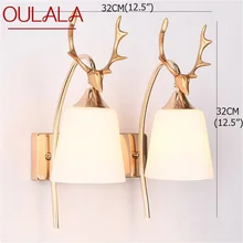 OULALA – applique murale LED en forme de tête de cerf, design contemporain et créatif, luminaire d'intérieur, idéal pour un balcon ou la maison