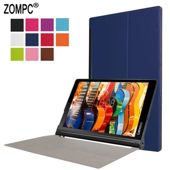 

Ultra Slim Luxury Folio Stand Leather Case Lightweight Smart Cover For Lenovo Yoga Tab 3 Pro YT3-X90F Tab3 Plus X90L X90M 10.1“