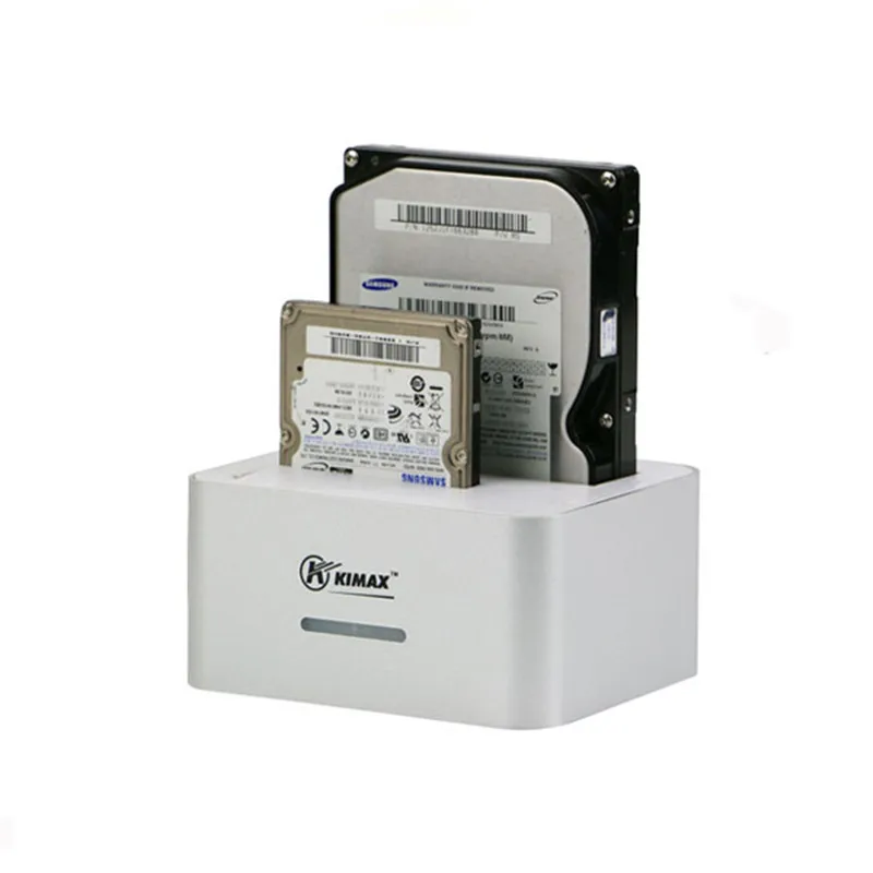 Hdd 2 Bay hd 2 ТБ sata dual hdd ssd SATA 2," /3,5" корпуса для hdd Пластиковые usb 3,0 caddy для 2," sata ноутбука копия hdd док-станция - Цвет: 07HD29-L