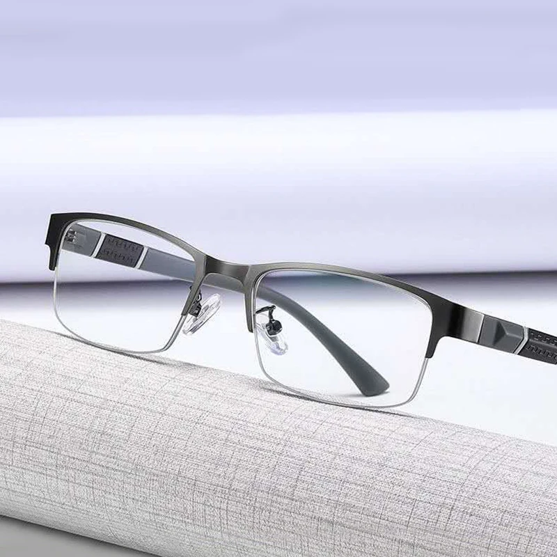 Reading Glasses Men Retro Metal Frame Square Presbyopic for Business 0 +0.5 +1.0 +1.5 +2.0 +2.5 +3.0 +3.5 +4.0 | Аксессуары для