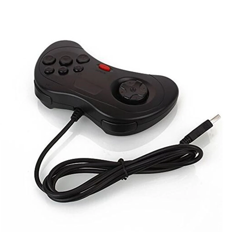 Геймпад Usb Классический Стиль ручкой из проволоки для все 16-битные Md-игры из sega Пластик