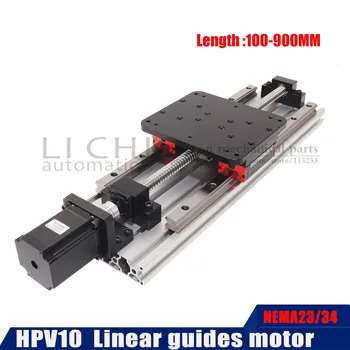 

SFU1610 HPV10 23HS7628 10028 stepper motor Linear Modules effective stroke Linear 500MM Guides SBR16 Ball screw