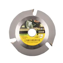 WINOMO 125mm 3 Tooth Circular Saw Blade Disc Carbide Tipped Wood Cutting Disc Carving Disc Blades For Angle Grinders