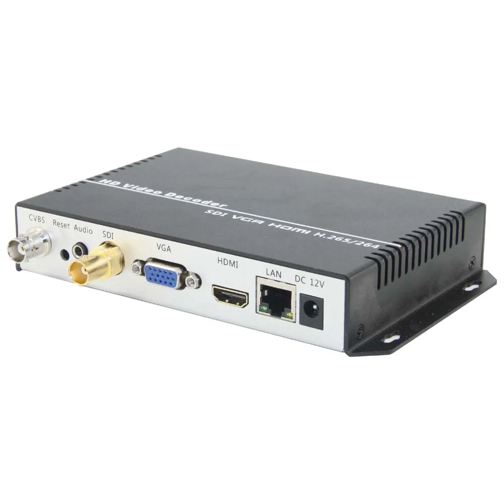 Видеодекодер ISEEVY H.265 H.264 4K SDI с выходом HDMI VGA для декодирования сетевого потока
