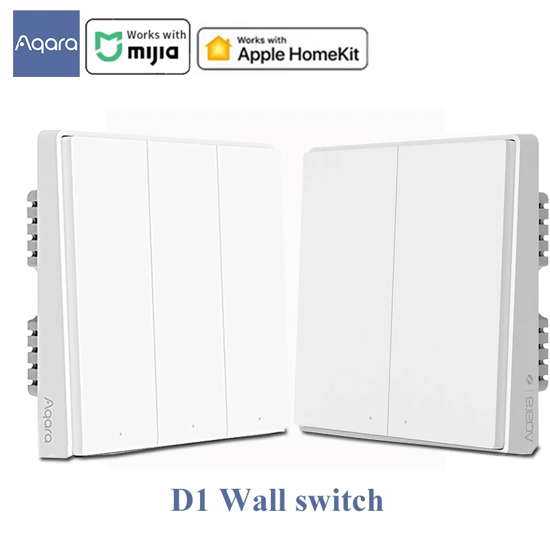 Aqara Wall Switch D1 Smart Zigbee Light Remote Control Wireless Key Zero Line Fire Wire Wall Switch With No Neutral Smart Remote Control Aliexpress