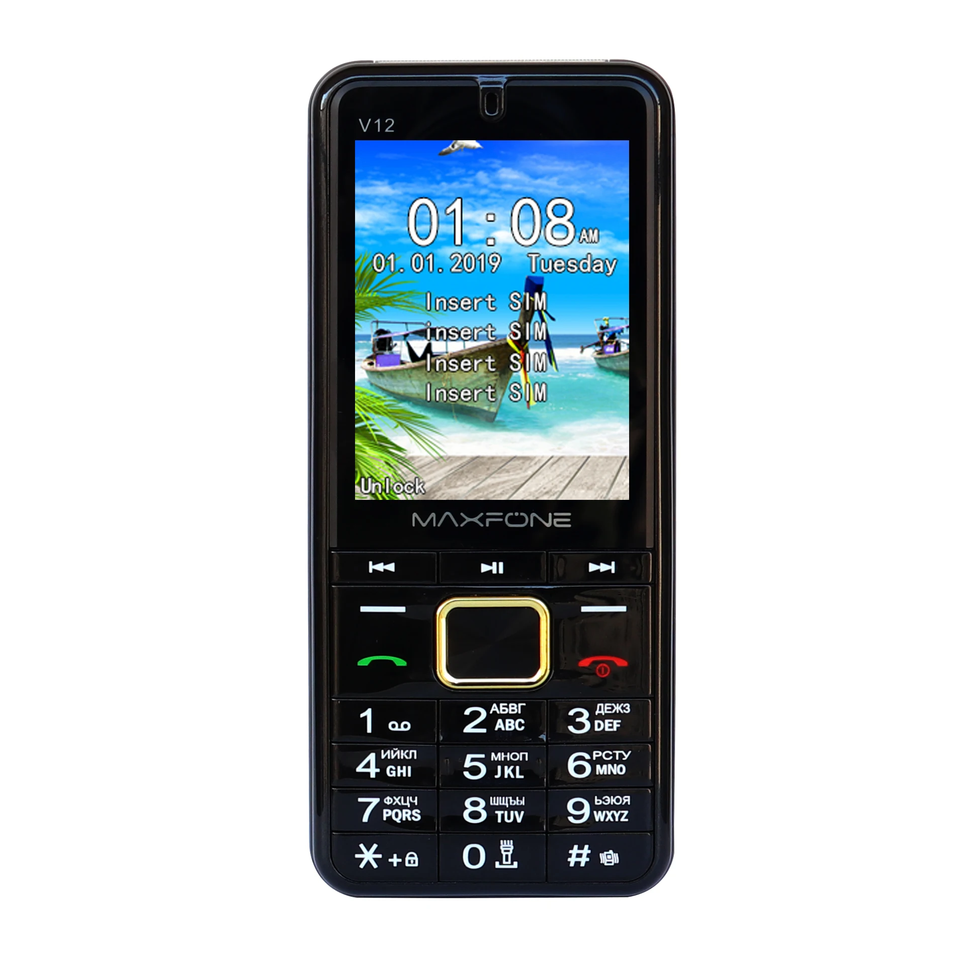 GSM 4 сим-карты четыре ожидания портативный Радио MP3 MP4 Камера большой фонарь