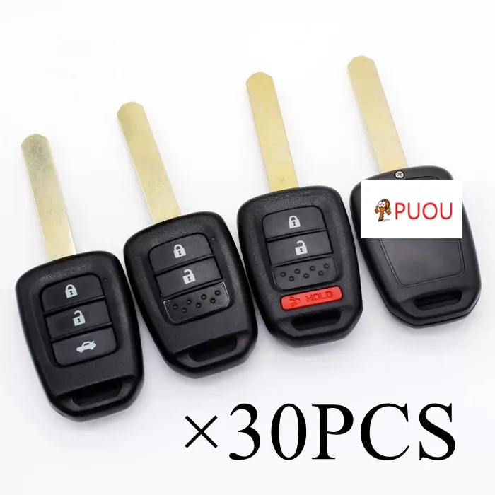 30 шт./лот 2 2+ 1 3 3+ 1 кнопки дистанционного ключа чехол для Honda Accord Civic Odyssey Fit Fob