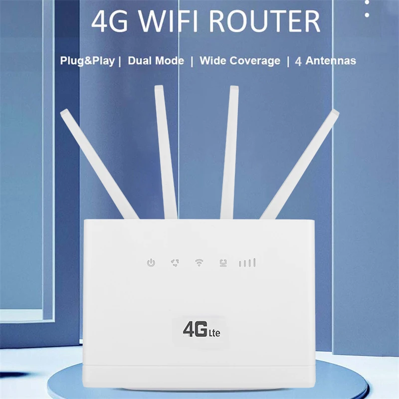 TIANJIE Router Sim 4G LTE Cat4 Mở Khóa Modem 4G Phát Wifi RJ45 WAN LAN Bên Ngoài anten GSM Kích Adapter wifi repeater with lan port