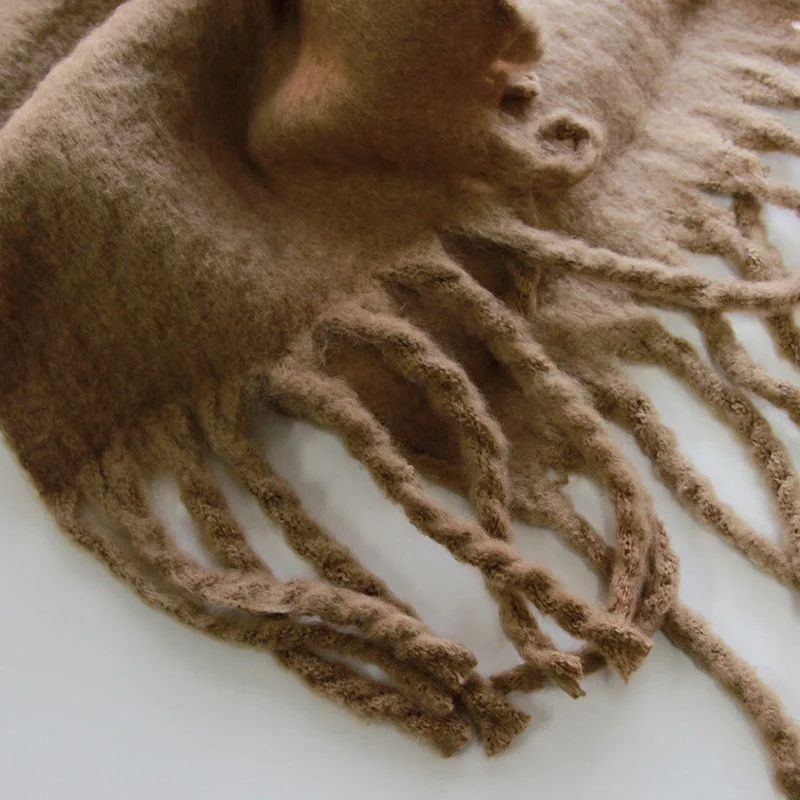 Luksusowe Cashmere kobiet szalik zimowy gruby ciepły stałe Cape okłady kobieta bandana pashmina długi tassel kobiet foulard gruby koc 6 Luksusowe Cashmere kobiet szalik zimowy gruby ciepły stałe Cape okłady kobieta bandana pashmina długi tassel kobiet foulard gruby koc 6