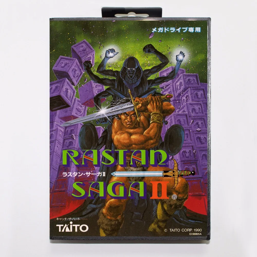 Игровой картридж Rastan Сага II 16 бит игровая карта MD с розничной коробкой для Sega Mega
