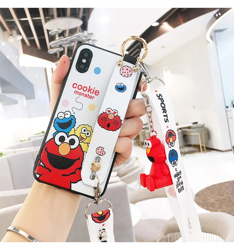 As shown in Чехол SAM S10 с мультяшным ремешком на запястье авокадо для телефона samsung Galaxy S10 plus S9 S9P S8 Note 8/9 милый чехол-держатель+ игрушка+ ремешок - Цвет: As shown in